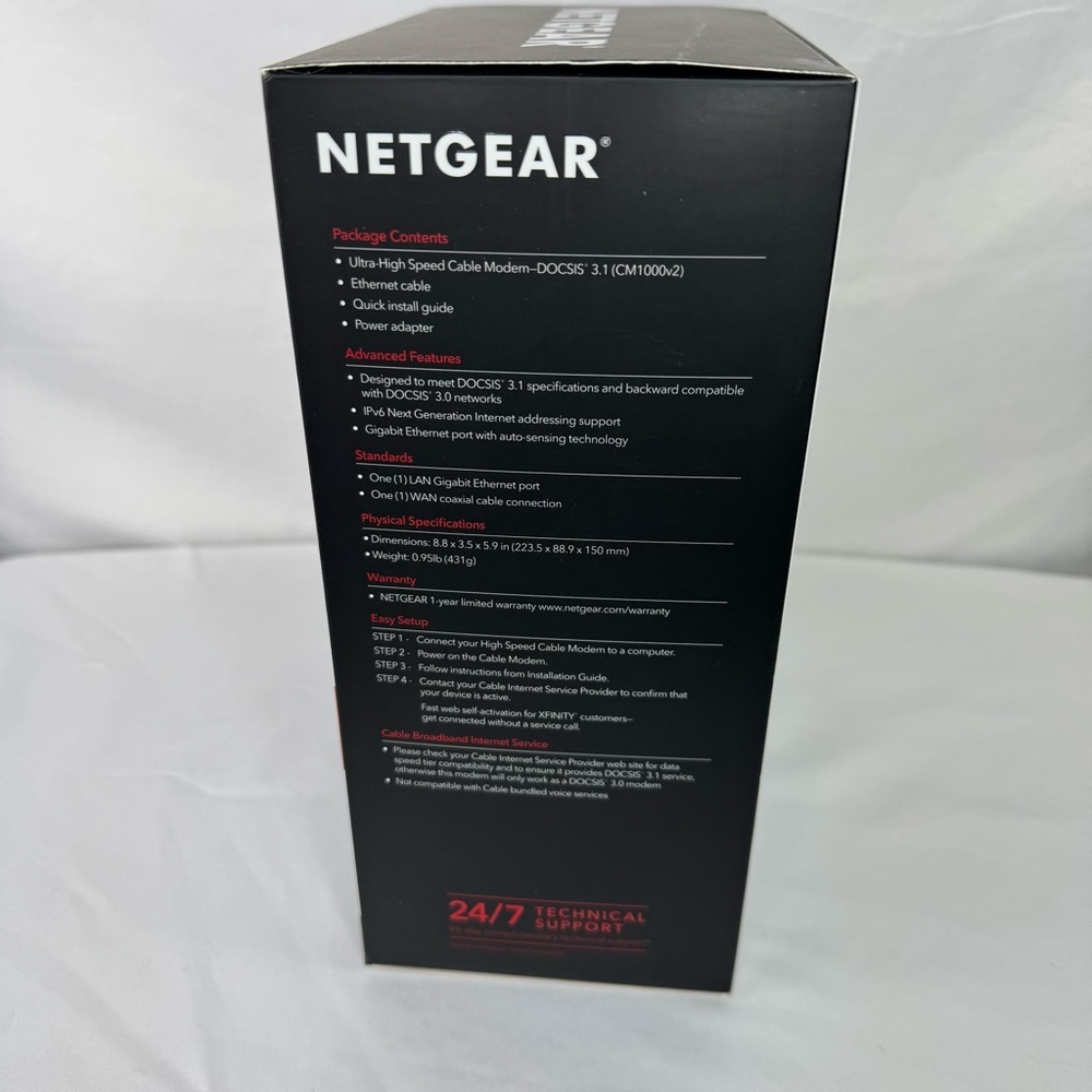 Netgear Ultra-High Speed Cable Modem CM1000 Worlds Fastest Cable Internet - Picture 2 of 7